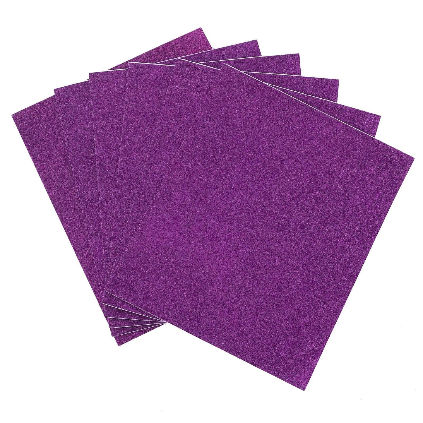 10 Pack Purple Self - Adhesive Glitter DIY Craft Foam Sheets - 12"x10" - Linen Luxes