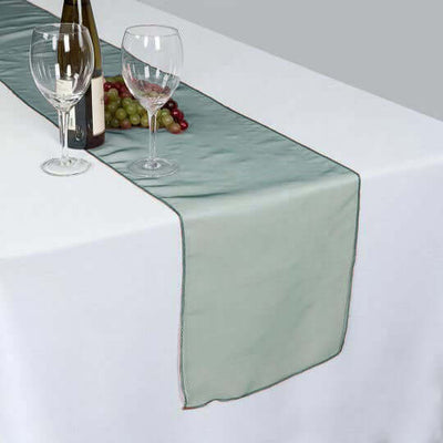 10 Pack Sheer Organza 14"x108" Table Runners Hunter Emerald Green - Soft and Lightweight Table Accent - Linen Luxes