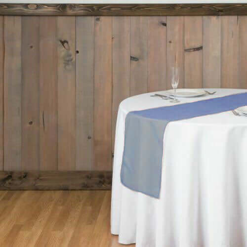 10 Pack Sheer Organza 14"x108" Table Runners Navy Blue - Soft and Lightweight Table Accent - Linen Luxes
