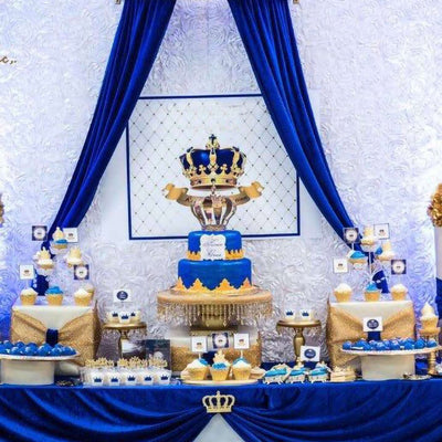 10 Yards 54" Royal Blue Satin Fabric Bolt - Linen Luxes