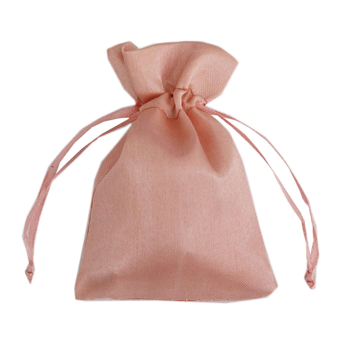 12 Pack 3"x4" Dusty Rose Satin Drawstring Wedding Party Favor Gift Bags - Linen Luxes