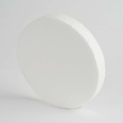 12 Pack 8" White StyroFoam Disc, DIY Polystyrene Foam Craft Supplies - Linen Luxes
