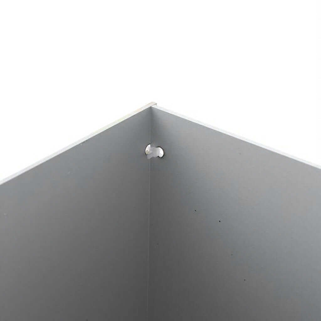 24" Silver Mirror Finish Acrylic Display Box, Pedestal Riser with Interchangeable Lid and Base - Linen Luxes