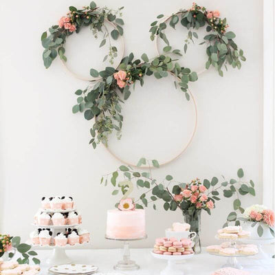 32" Gold Heavy Duty Metal Hoop Wreath, Floral Hoop - Linen Luxes