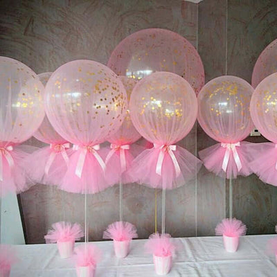 36" Giant Clear Fully Transparent PVC Helium or Air Bubble Balloon - Linen Luxes