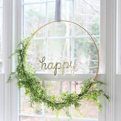 40" Gold Heavy Duty Metal Hoop Wreath, Floral Hoop - Linen Luxes