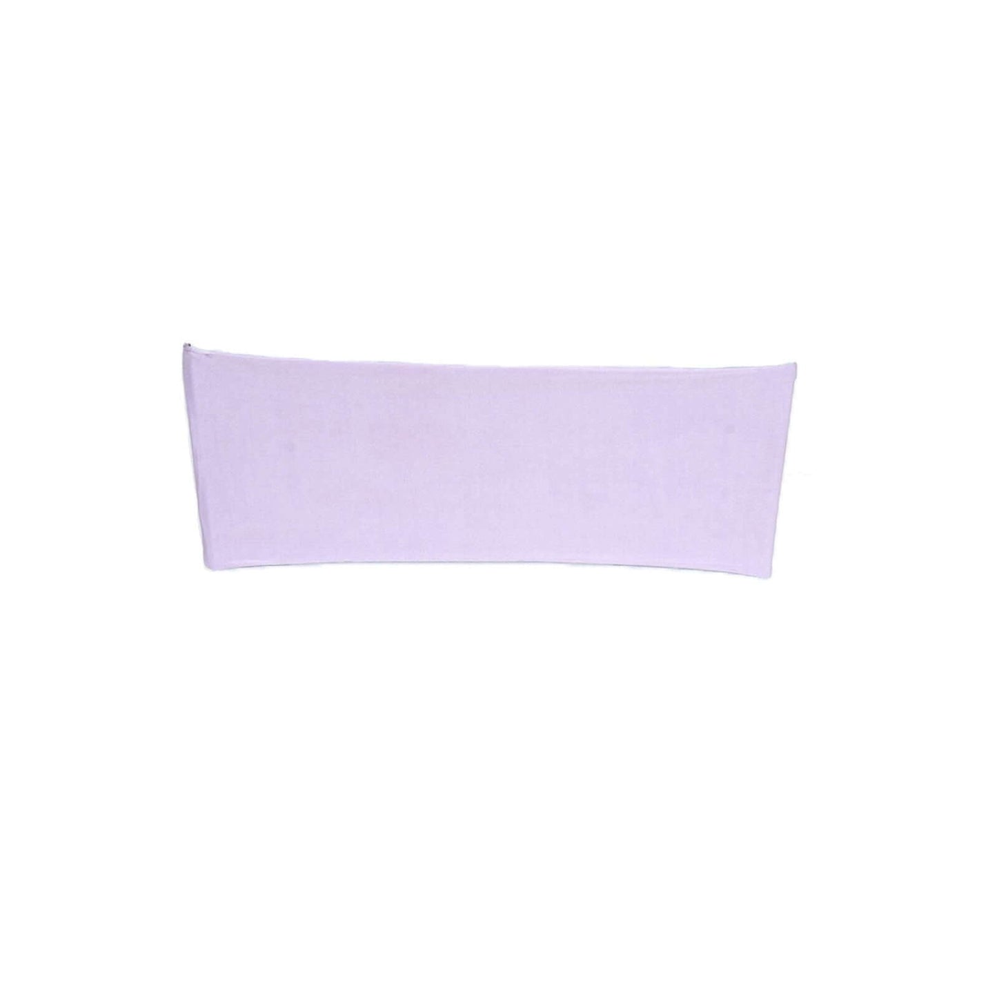 5 Pack Stretch Spandex Chair Sashes Lavender Lilac - Fitted Finish Two Ply Heavy Duty Chair Bands 5"x12" - Linen Luxes