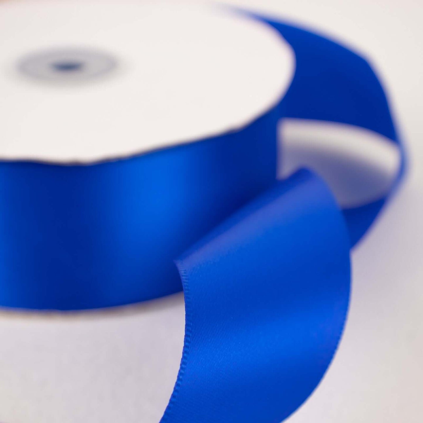 50 Yards 1.5" Royal Blue Single Face Decorative Satin Ribbon - Linen Luxes