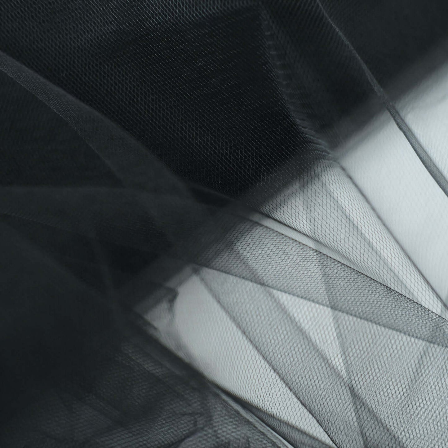 54"x40 Yards Black Tulle Fabric Bolt, DIY Crafts Sheer Fabric Roll - Linen Luxes