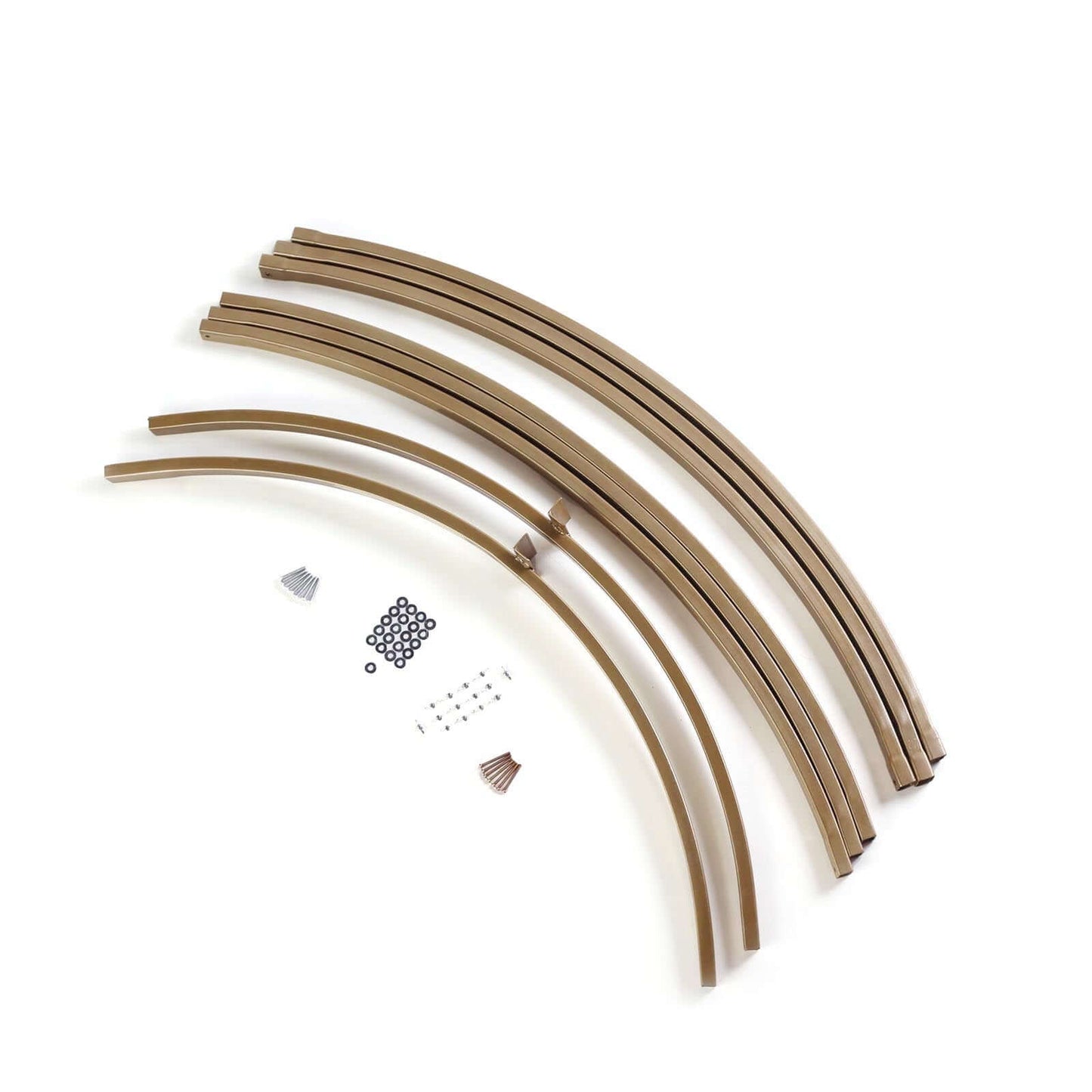 7.5ft Heavy Duty Gold Metal Round Wedding Arch Photo Backdrop Stand - Linen Luxes