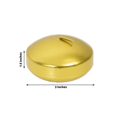 12 Pack 3" Gold Floating Candles, Unscented Dripless Wax Discs for Centerpieces