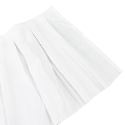 Portable Stage Skirt White Polyester Platform Skirting Cloth for Events, Performances & Wedding Staging - 16"x10ft
