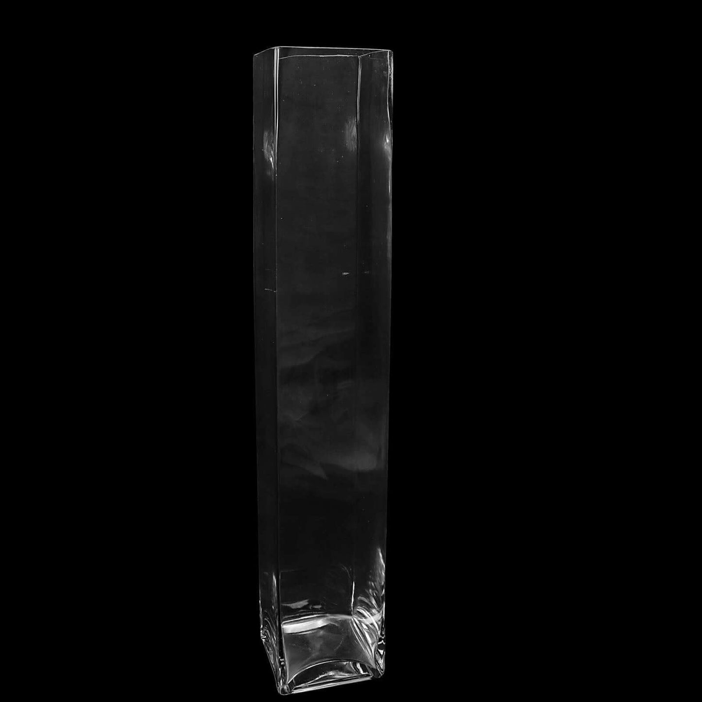 6-Pack Glass Cylinder Vases Square Clear - Durable Heavy Duty Floral Centerpieces for Weddings 24"