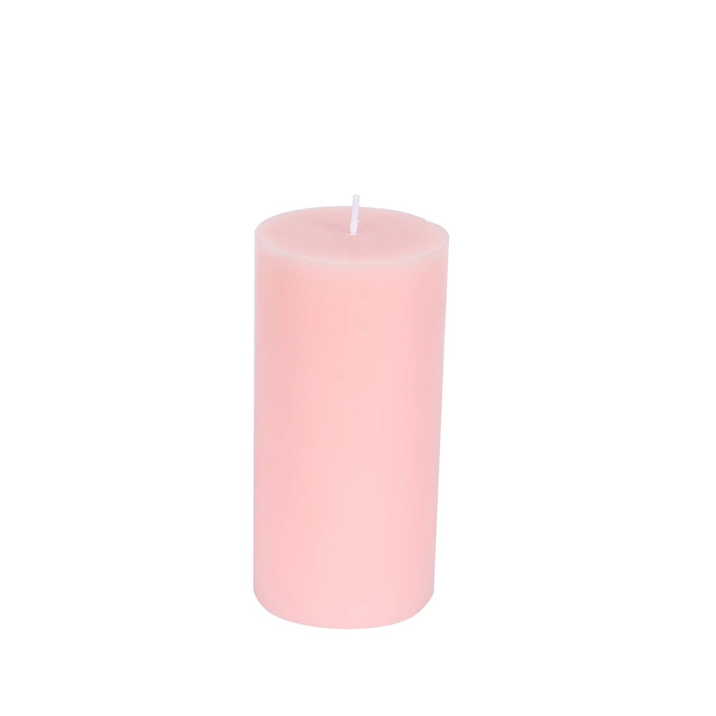 6-Pack Unscented Dripless Pillar Candles – 3"x6" Blush Paraffin Wax with Smokeless Cotton Wicks, Clean & Long-Lasting 60-Hour Burn