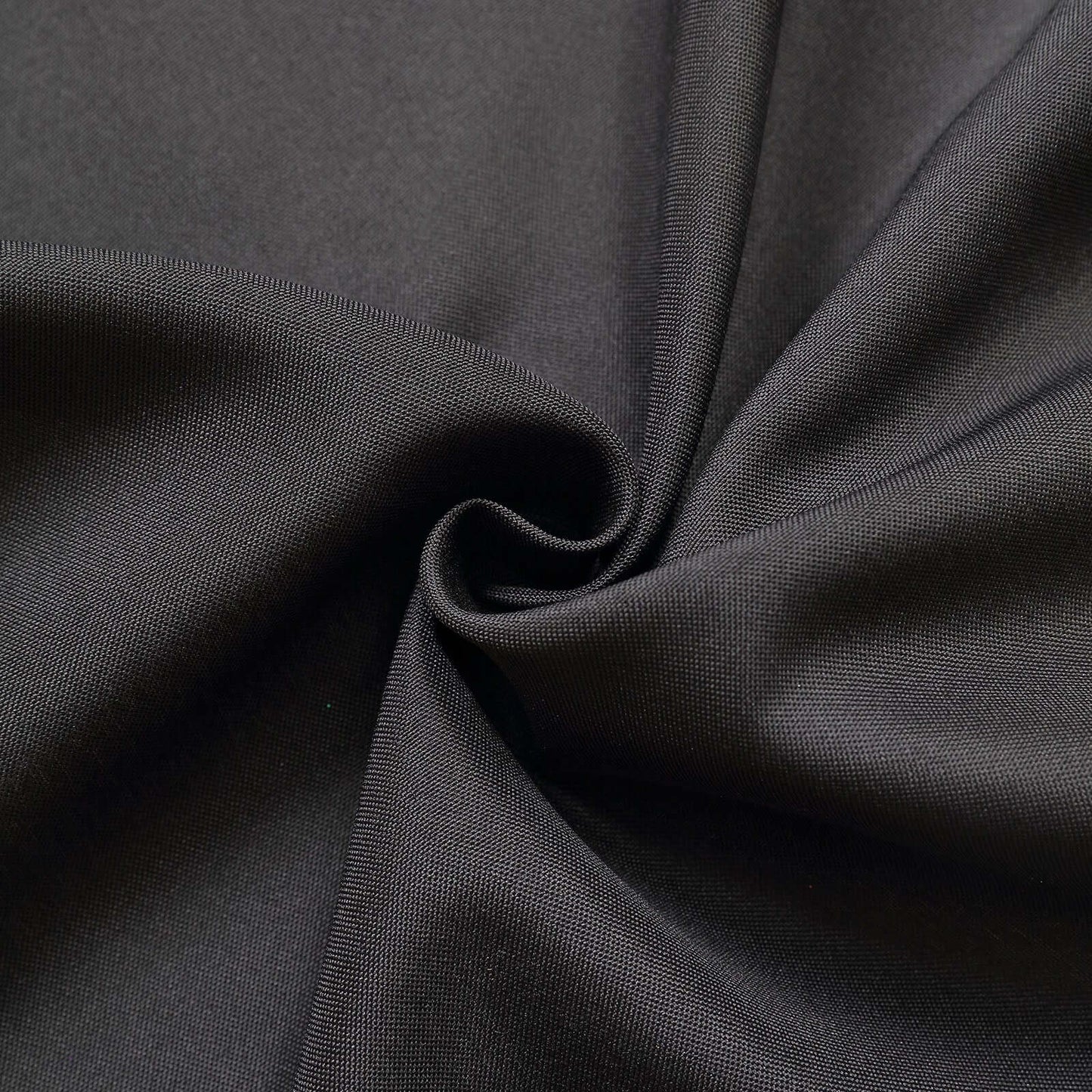 2 Pack Black Polyester Event Curtain Drapes, 10ftx8ft Backdrop Event Panels With Rod Pockets 130 GSM