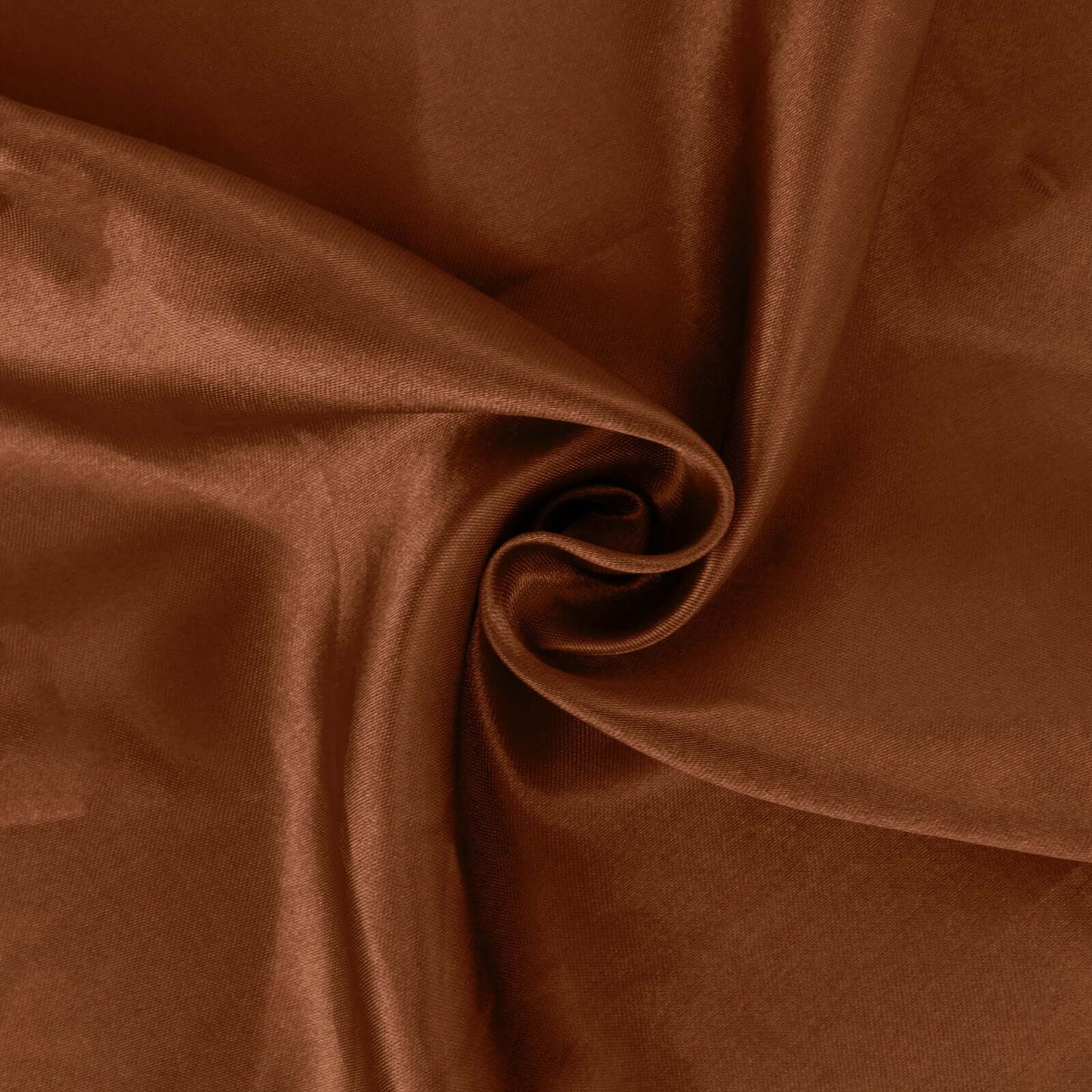10 Yards x 54" Cinnamon Brown Satin Fabric Bolt