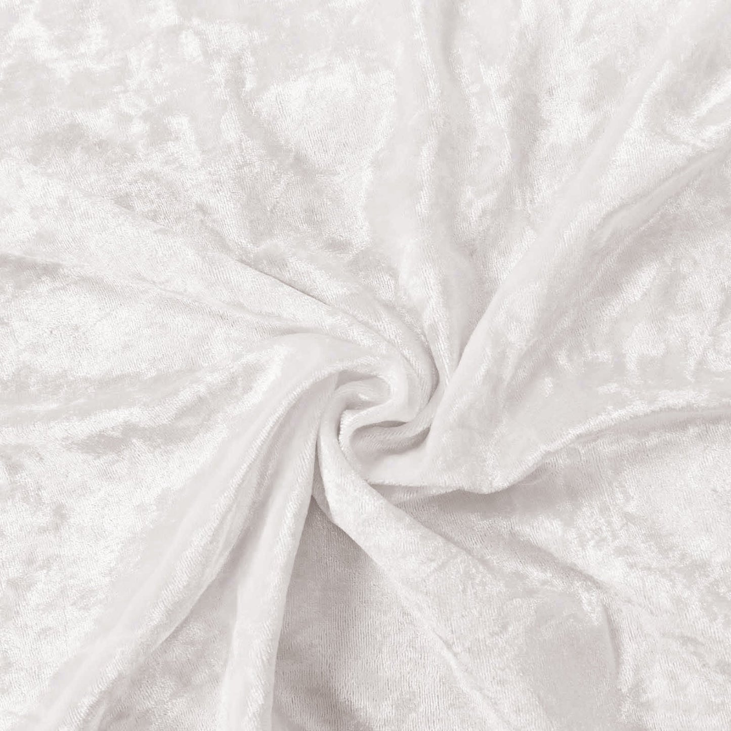 5 Pack Premium Crushed Velvet 20"x20" Napkins White - Rich & Textured Finish Dinner Napkins for Classy Events