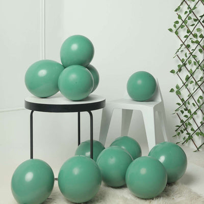 25 Pack 12" Olive Green Double Stuffed Prepacked Latex Balloons