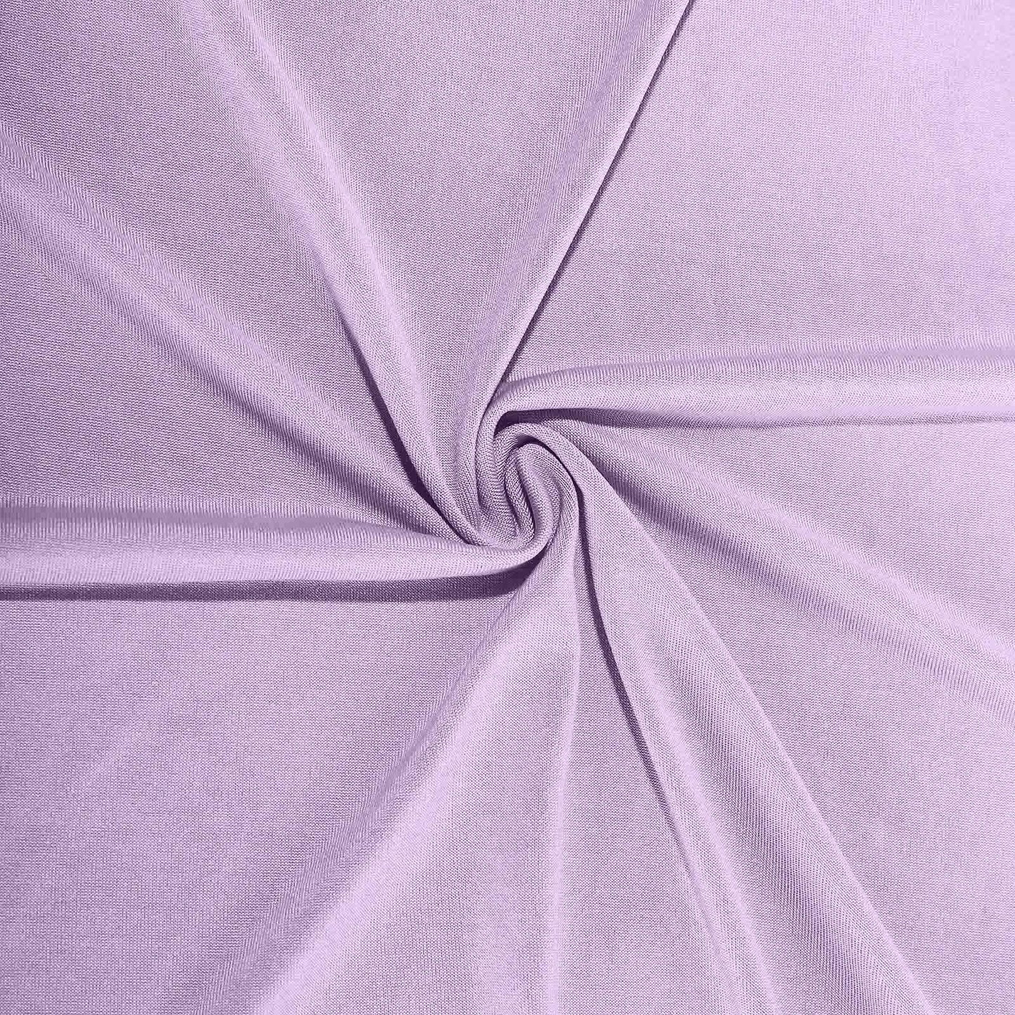Spandex 30" Round Cocktail Table Cover Lavender Lilac - Easy to Maintain Stretch Fitted Highboy Tablecloth
