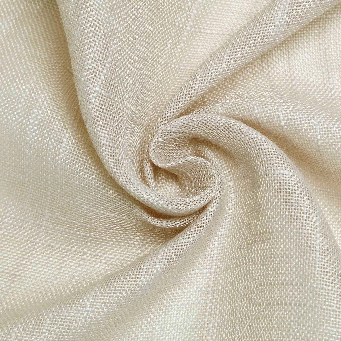 Faux Linen 108" Round Tablecloth Beige - Slubby Textured & Wrinkle Resistant Table Cover - Linen Luxes