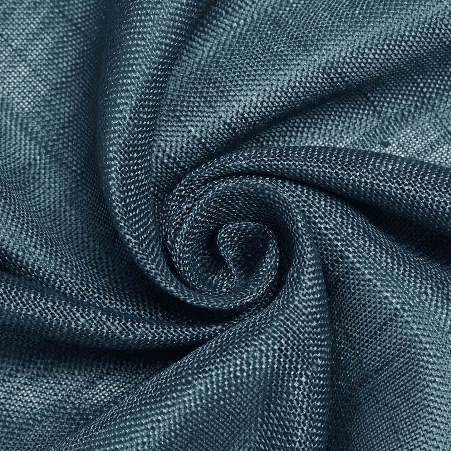 Faux Linen 90"x132" Rectangular Tablecloth Blue - Slubby Texture Wrinkle - Resistant Seamless Table Cover - Linen Luxes
