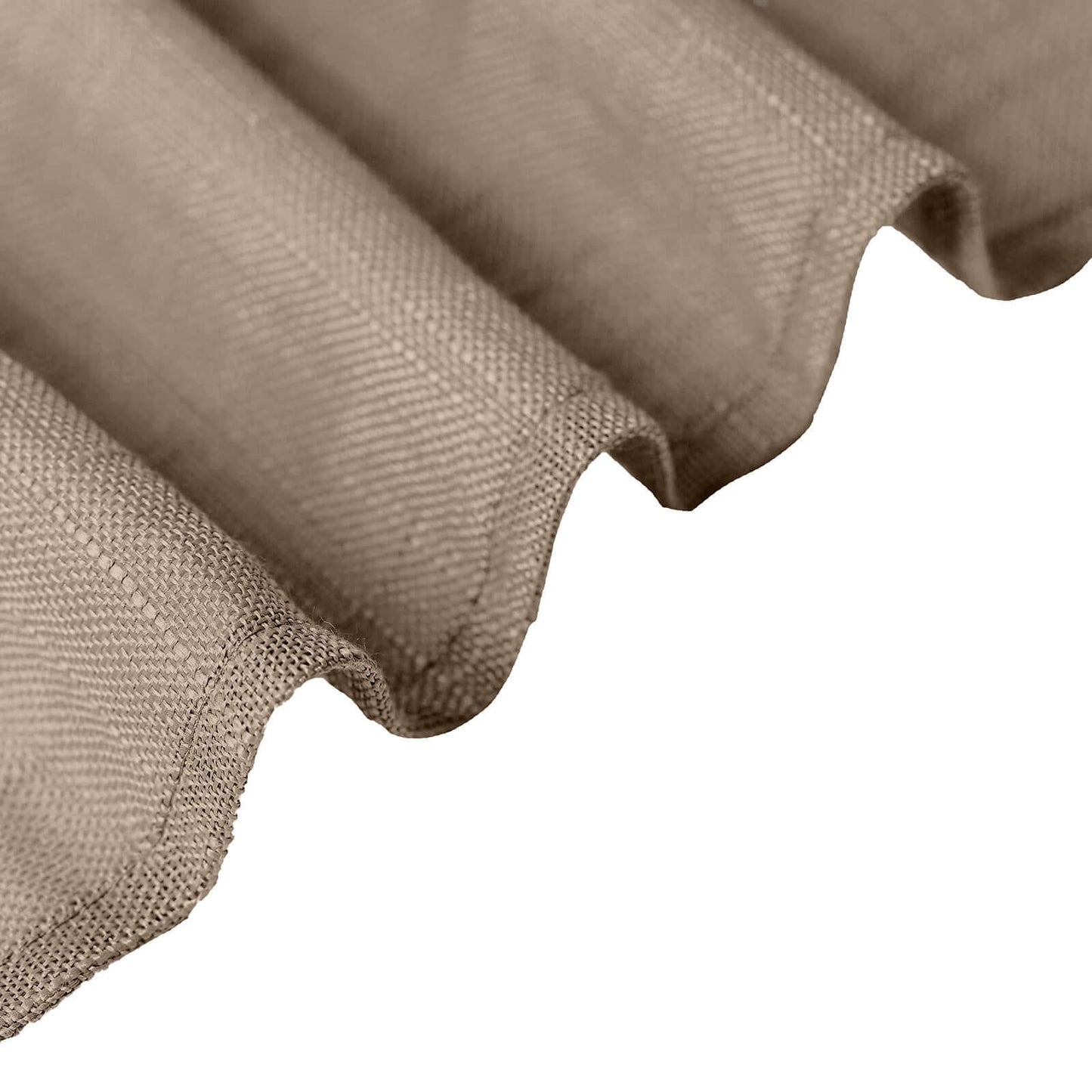 Faux Linen 90"x132" Rectangular Tablecloth Taupe - Slubby Texture Wrinkle - Resistant Seamless Table Cover - Linen Luxes