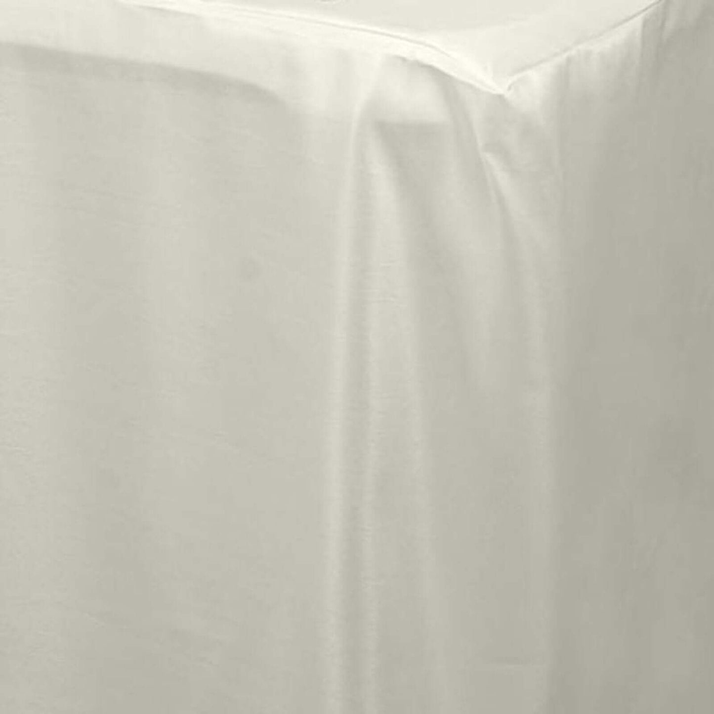 Fitted Polyester 72"x30" Rectangle Tablecloth Ivory - Durable Table Cover - Linen Luxes
