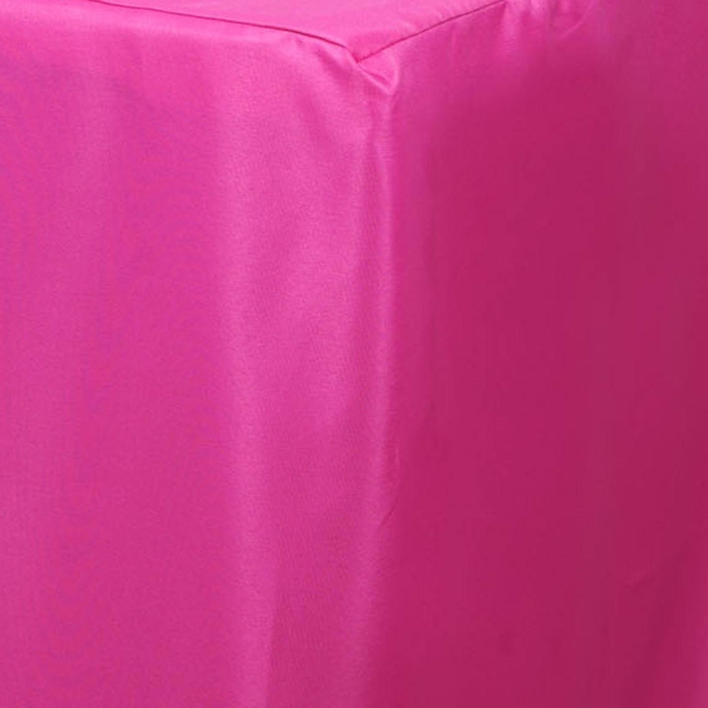 Fitted Polyester 96"x30" Rectangle Tablecloth Fuchsia - Durable and Easy to Maintain Table Cover - Linen Luxes