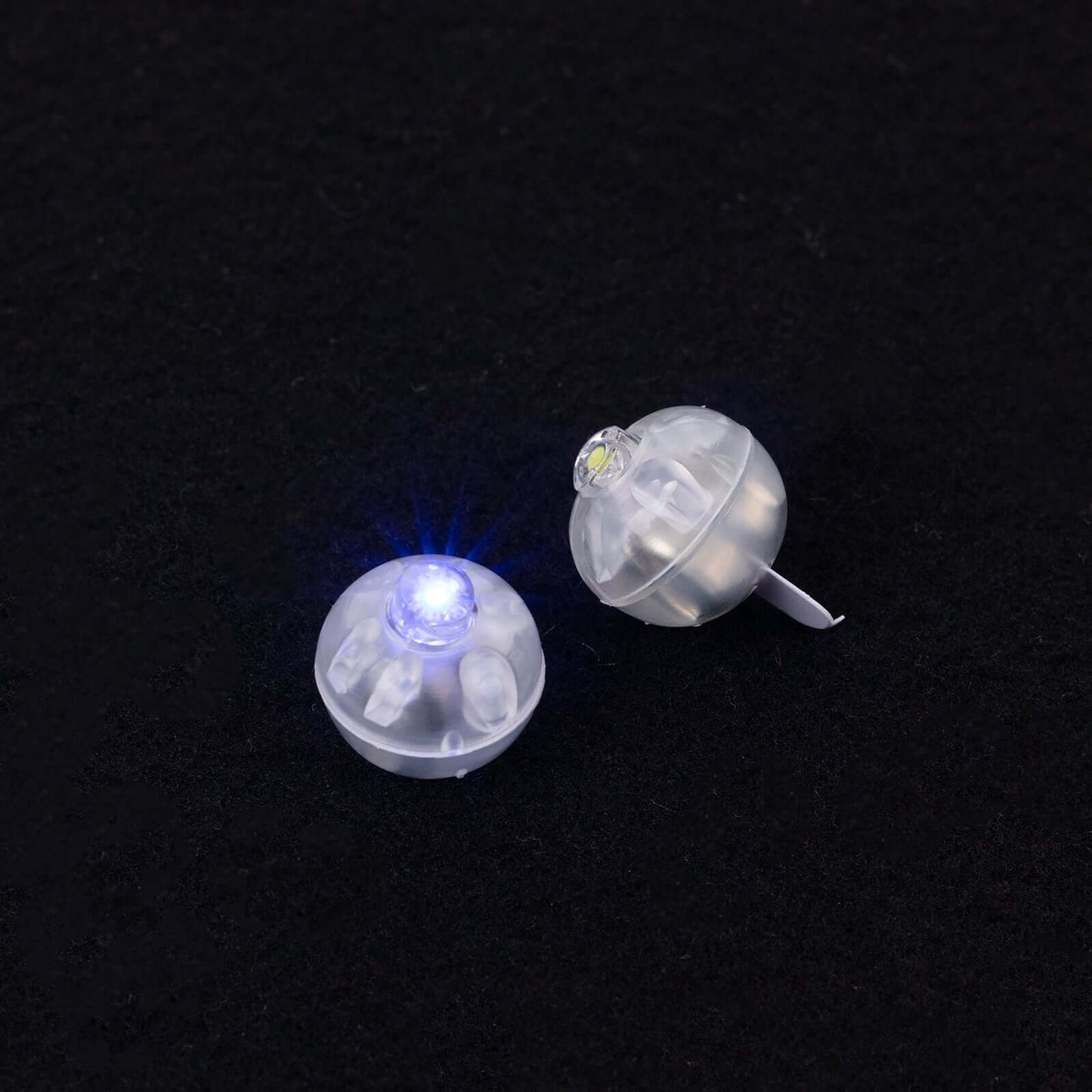 50-Pack LED Mini Balloon Lights Round Light Blue - Waterproof Battery Operated Balls 0.5"