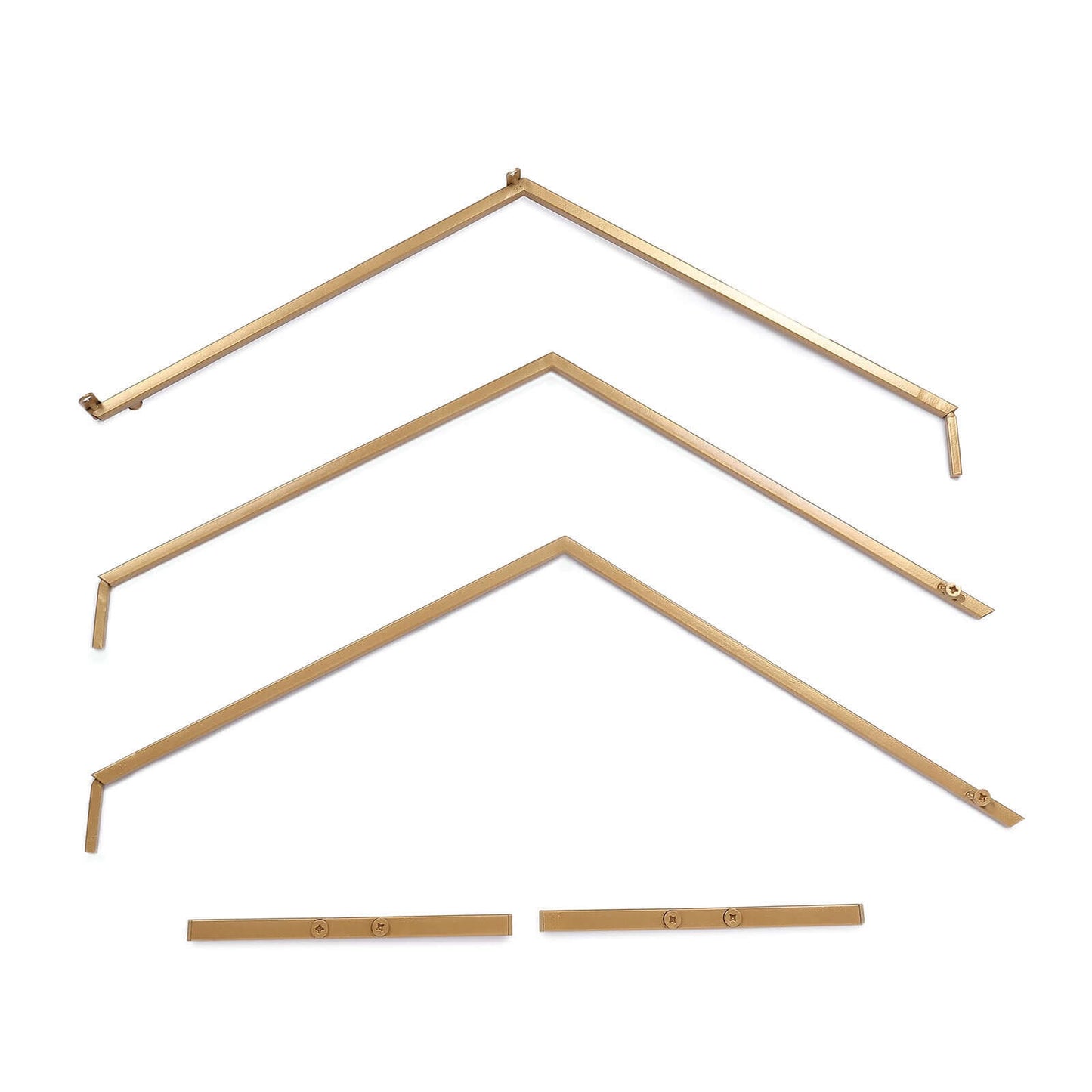 Hexagon Wedding Arch Table Centerpiece Metal Gold - Self-Standing Geometric Flower Balloon Stand 21"