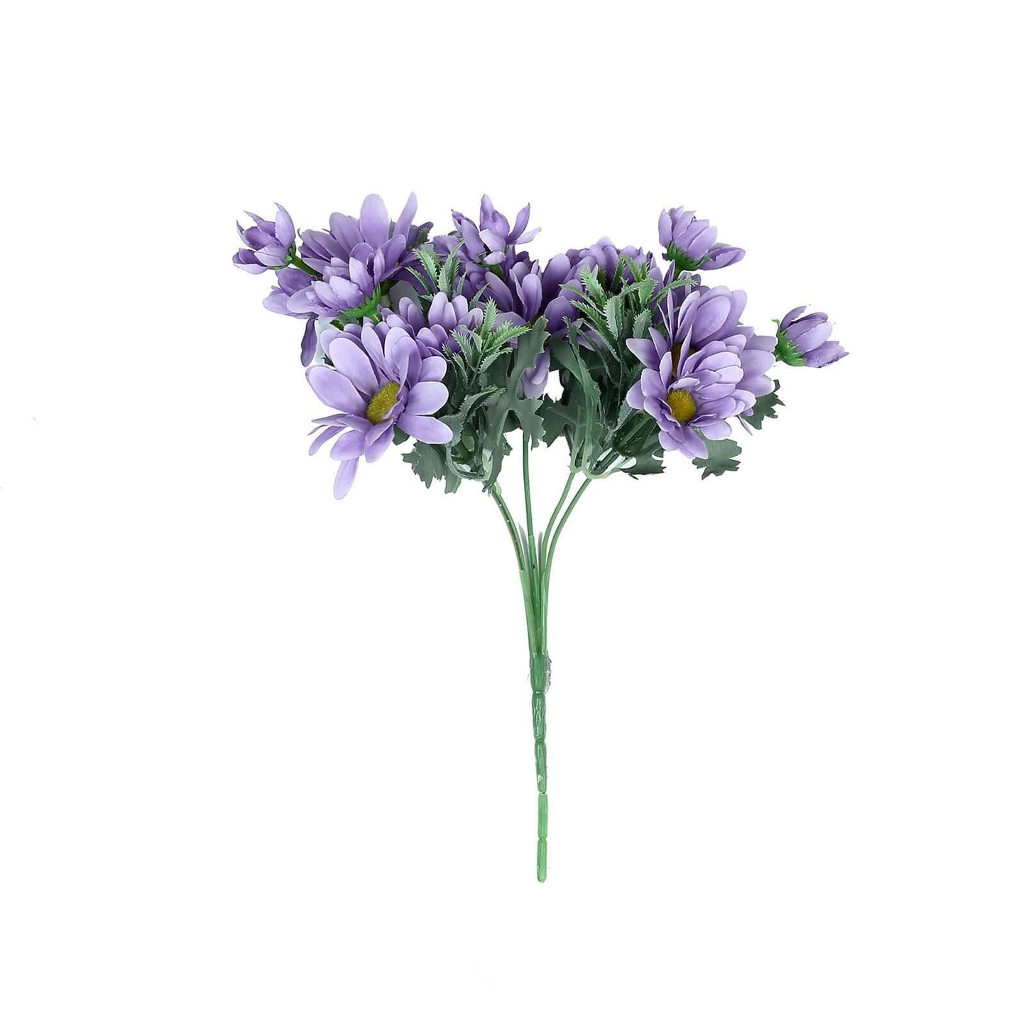4 Bushes 11" Lavender Lilac Artificial Silk Daisy Flower Bouquet Branches