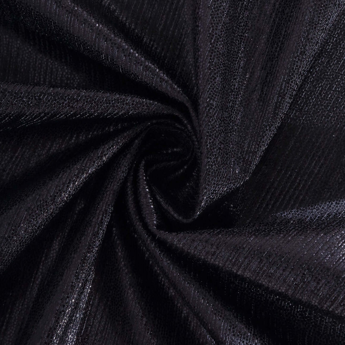 Polyester 12"x108" Table Runner Black Shimmer Sequin Dots - Wrinkle-Free Finish Table Linen