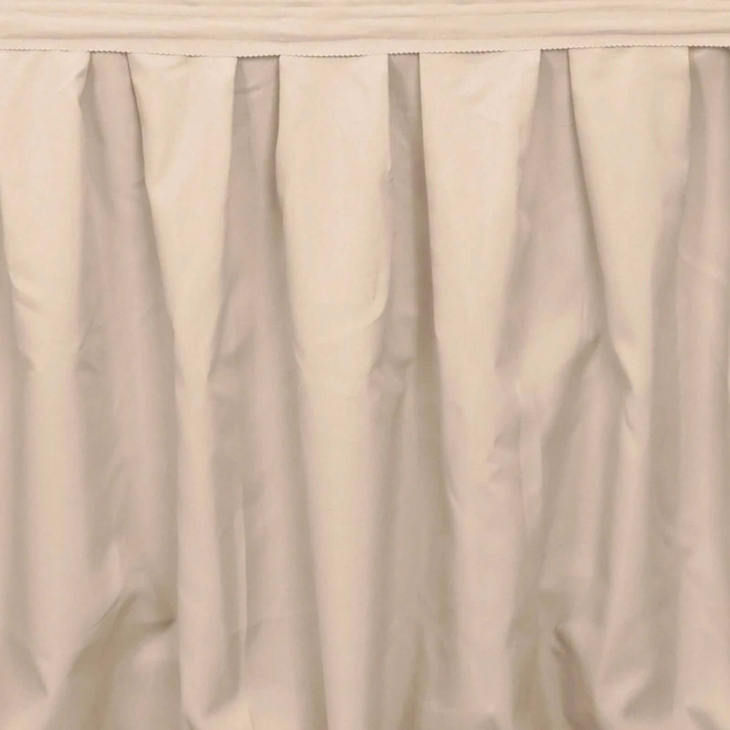 Polyester 21ft Table Skirt Nude - Classic Pleated Design