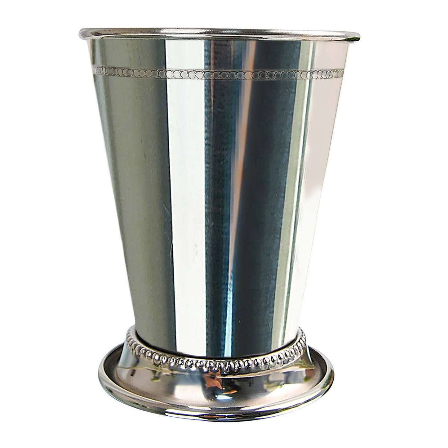 Mint Julep Cup Vase Stainless Steel Silver - Perfect for Flower Arrangements and Event Decor 4.5" - Linen Luxes
