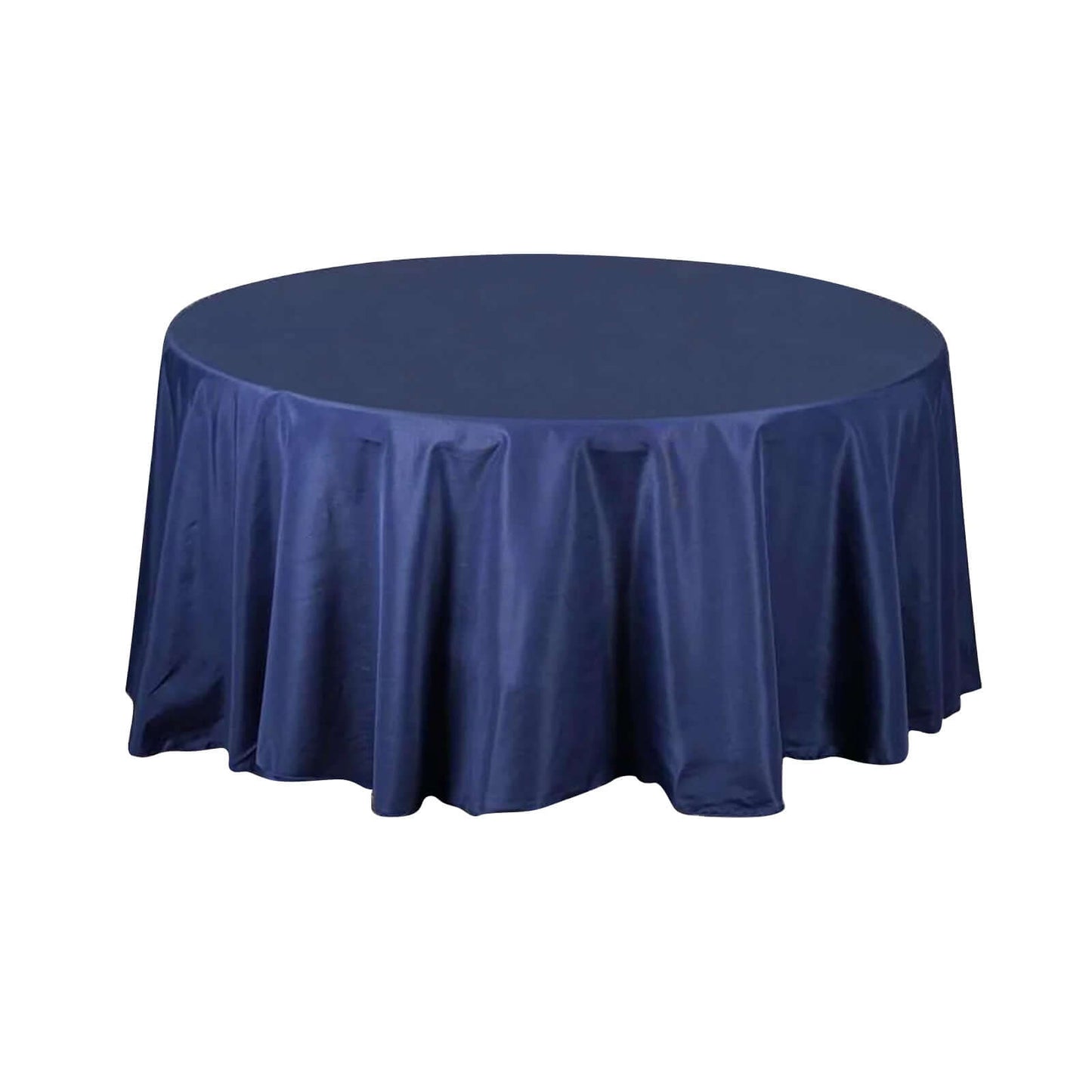 Polyester 108" Round Tablecloth Navy Blue - Wrinkle - Resistant Table Cover - Linen Luxes