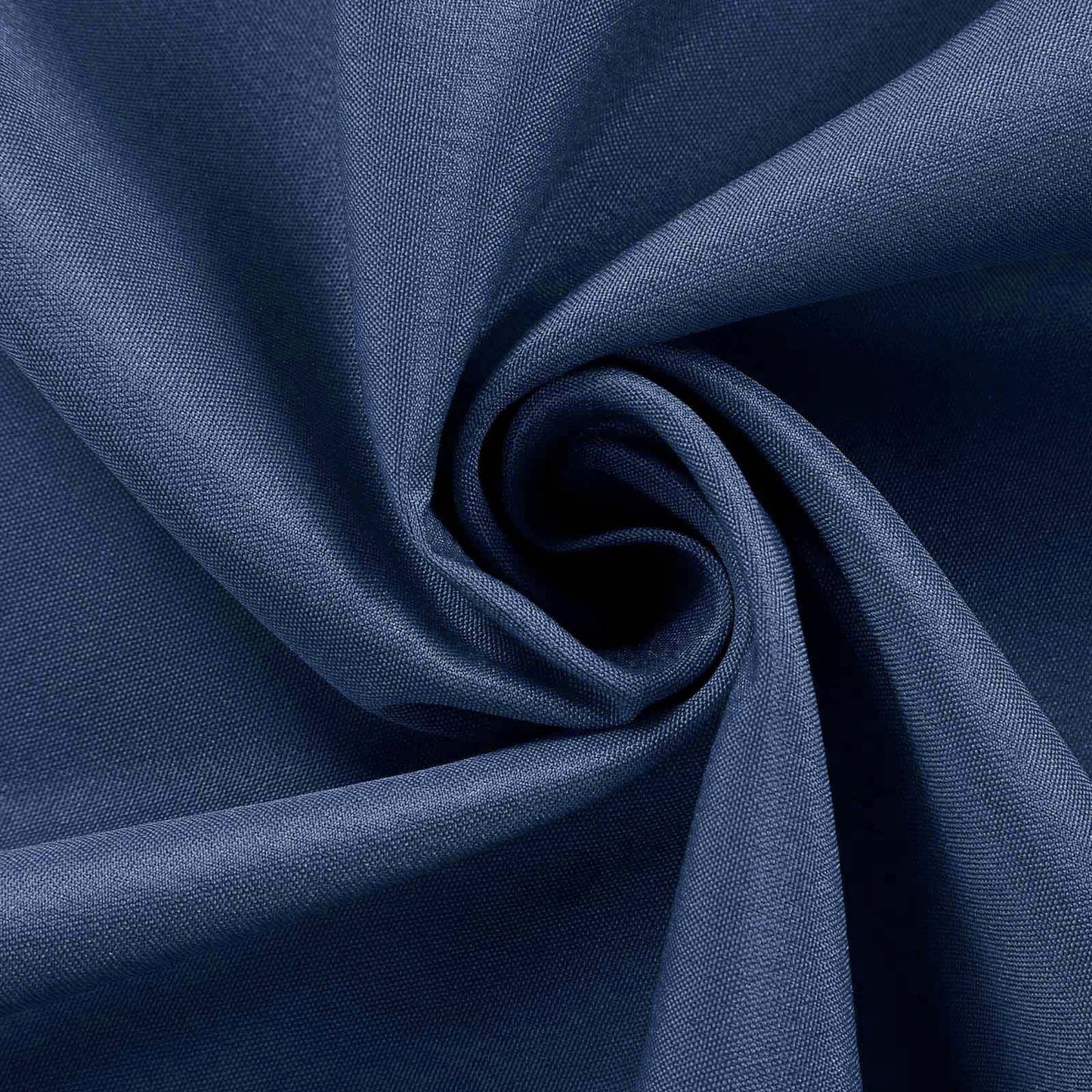 Polyester 120" Round Tablecloth Dark Denim Blue - Seamless Faux Denim Design for Stylish Gatherings - Linen Luxes