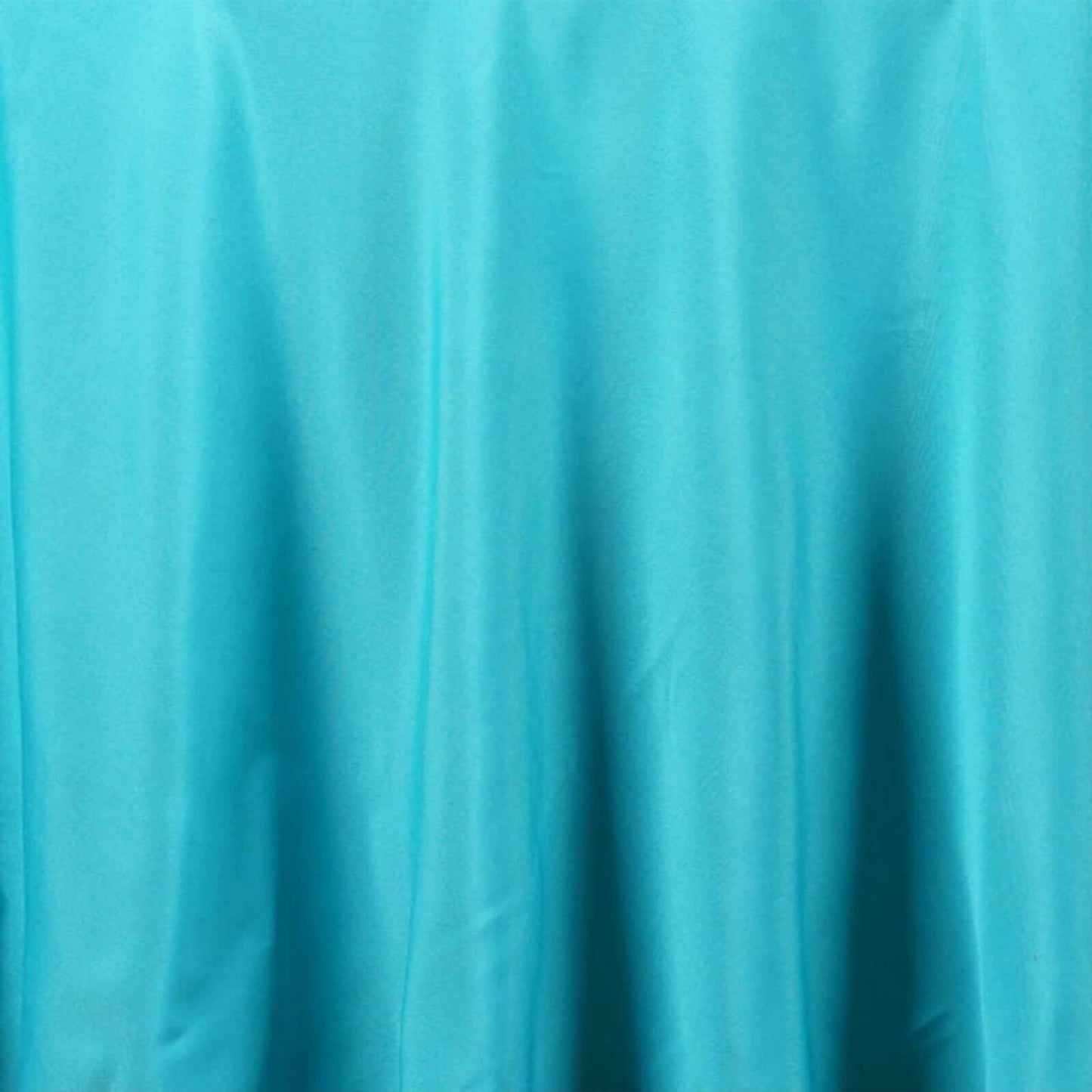 Polyester 120" Round Tablecloth Turquoise - Seamless Wrinkle - Resistant Table Cover - Linen Luxes