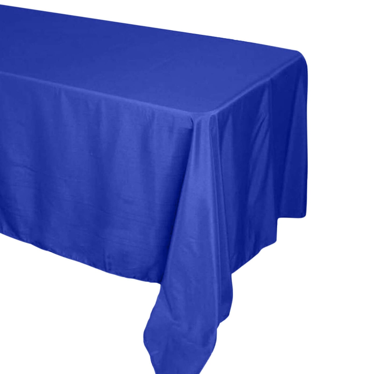 Polyester 90"x132" Rectangle Tablecloth Royal Blue - Seamless Wrinkle - Resistant Table Cover - Linen Luxes