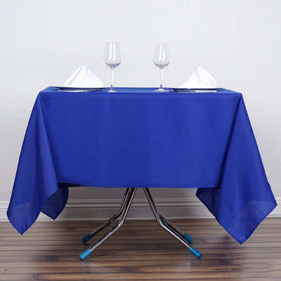 Polyester Square 70"x70" Tablecloth Royal Blue - Wrinkle - Resistant & Durable Table Cover - Linen Luxes