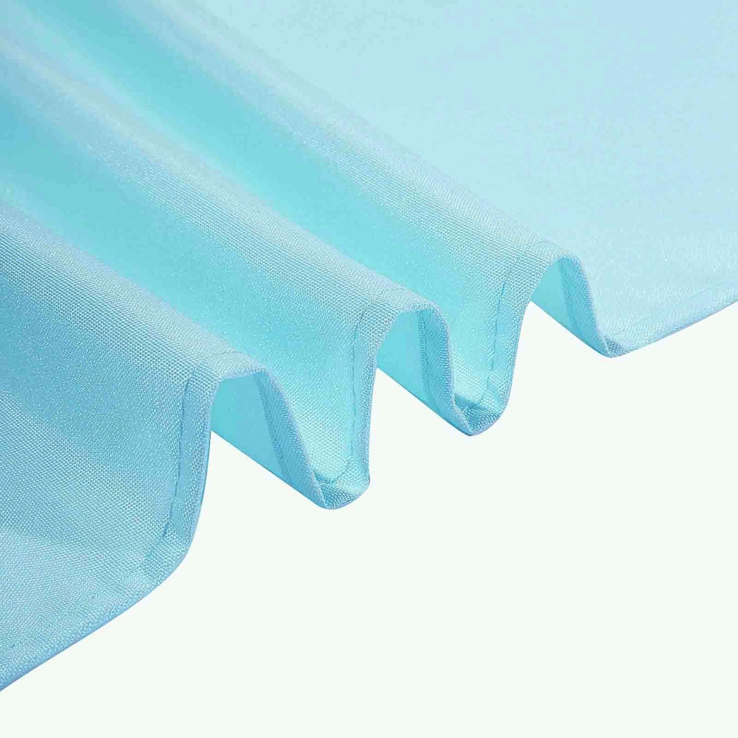 Polyester Square 90"x90" Tablecloth Light Blue - Wrinkle - Resistant & Durable Table Cover - Linen Luxes