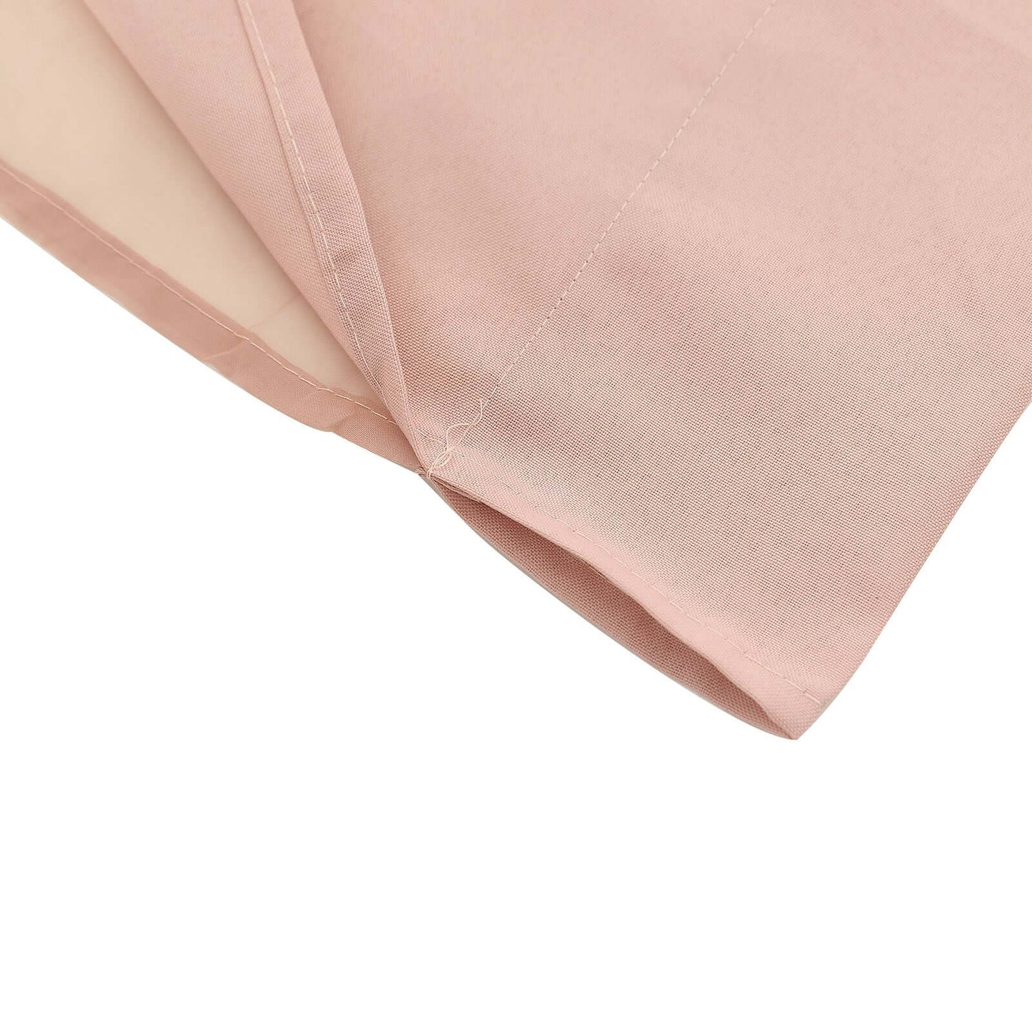 Dusty Rose Chiffon Polyester Event Curtain Drapes, Dual Layer Divider Backdrop Curtain Panels with Rod Pockets - 10ftx10ft