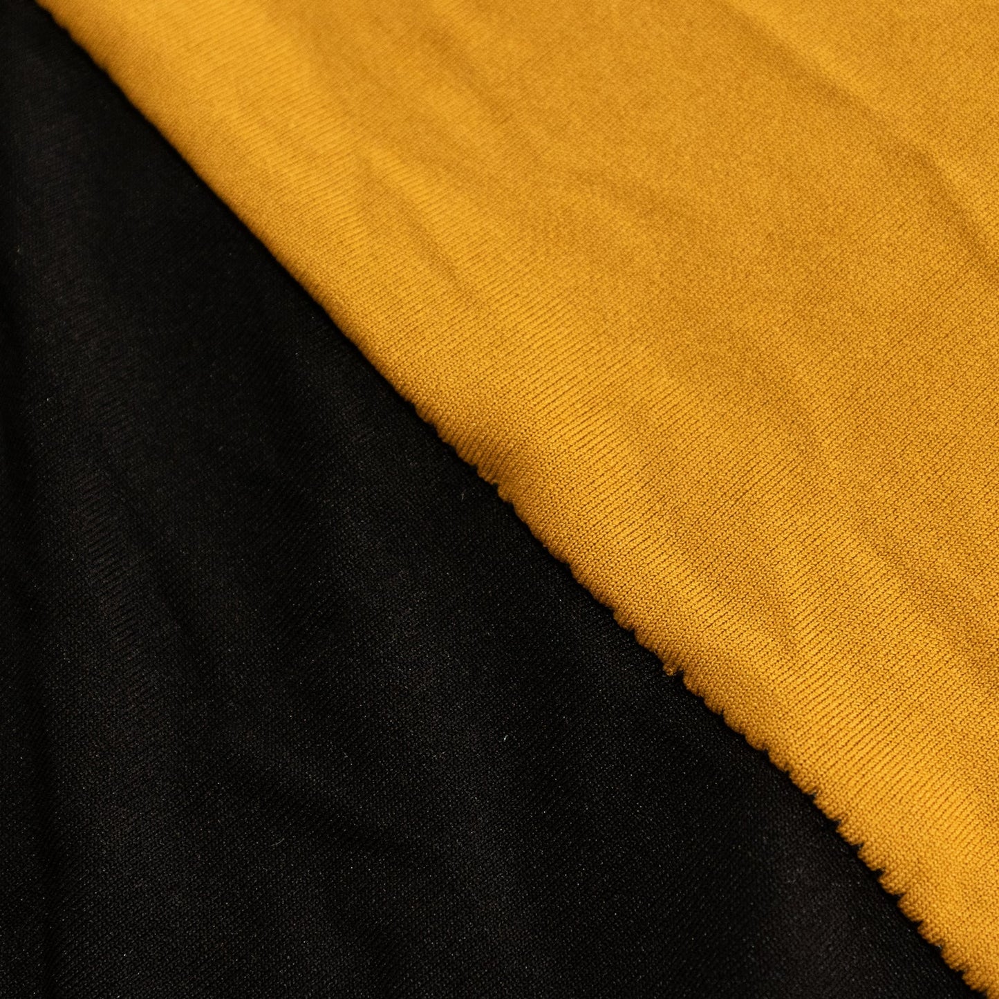 Stretch Spandex 72"x30" Rectangle Table Cover Black/Gold Cross Over Design - Two-Piece Fitted Tablecloth with Elastic Foot Pockets