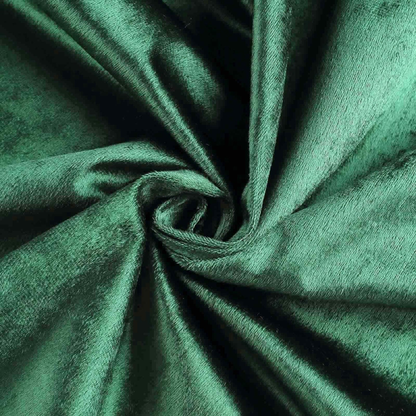 Premium Velvet 120" Round Tablecloth Hunter Emerald Green - Reusable Soft & Seamless Table Cover - Linen Luxes