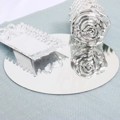 12 Pack Round Acrylic Mirror Wall Stickers, 6" Removable Wall Decals For Home Decor