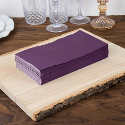 50-Pack Paper Napkins Purple - Soft Disposable 2-Ply Dinner Napkins for Weddings