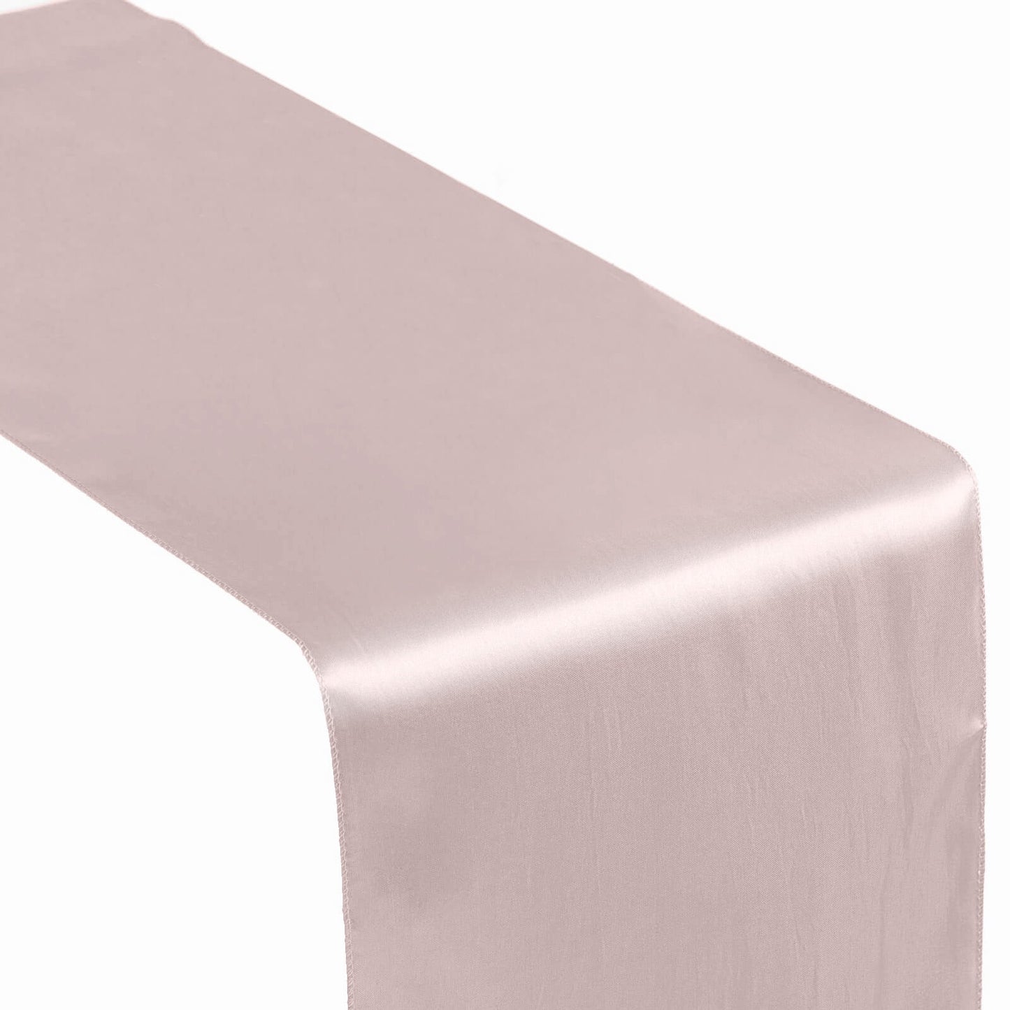 Satin 12"x108" Table Runner Blush - Stylish Table Linen - Linen Luxes