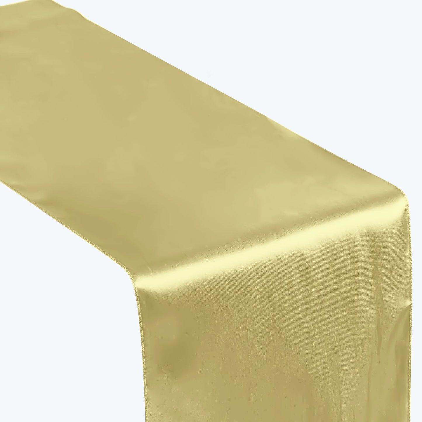 Satin 12"x108" Table Runner Champagne - Stylish Table Linen - Linen Luxes