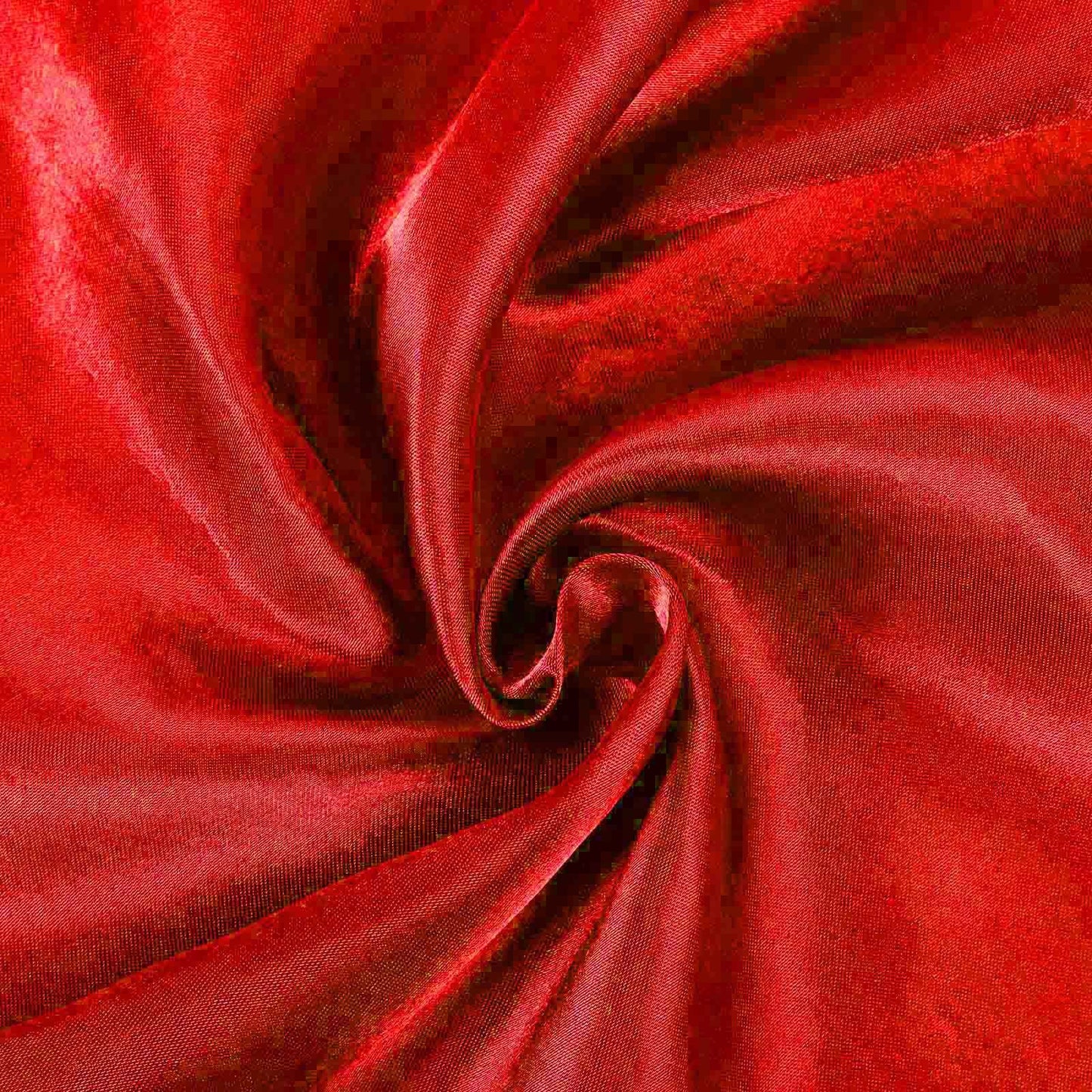 Satin Chair Cover Self - Tie Universal Design Red - Durable Slip - On Cover for Folding, Dining, Banquet & Standard Chairs - Linen Luxes