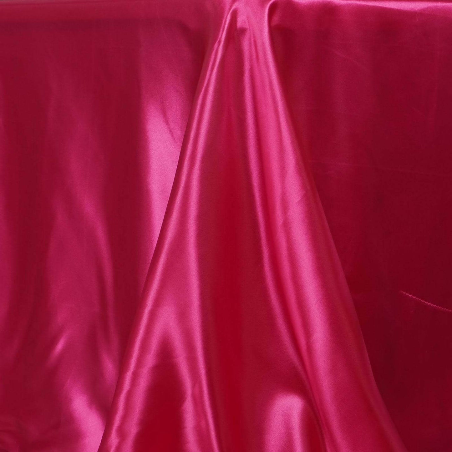 Satin Rectangular 90"x156" Tablecloth Fuchsia - Seamless Table Cover - Linen Luxes