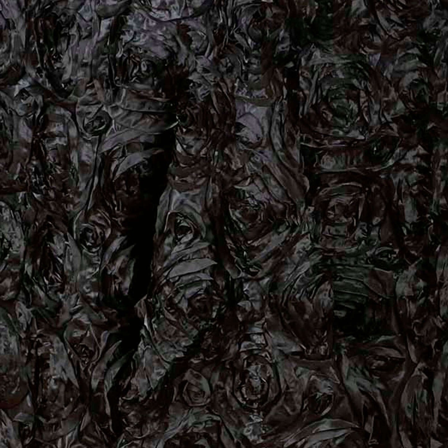 Satin Rosette Chair Cover for Banquet Chairs Black - Stretch Fitted Slip - On Slipcover - Linen Luxes